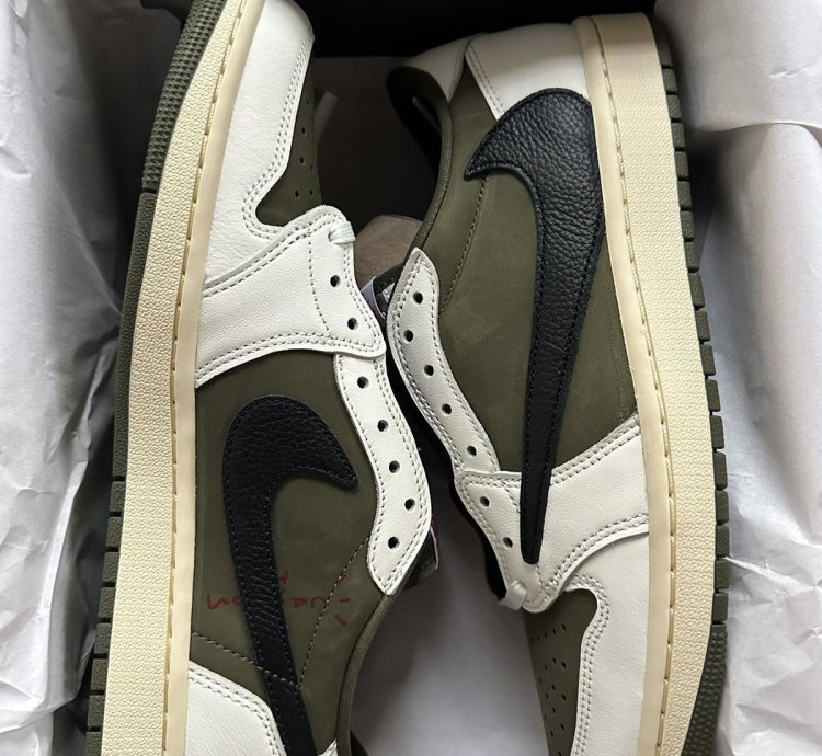 Travis Scott Jordan 1 Low Og Reverse Olive