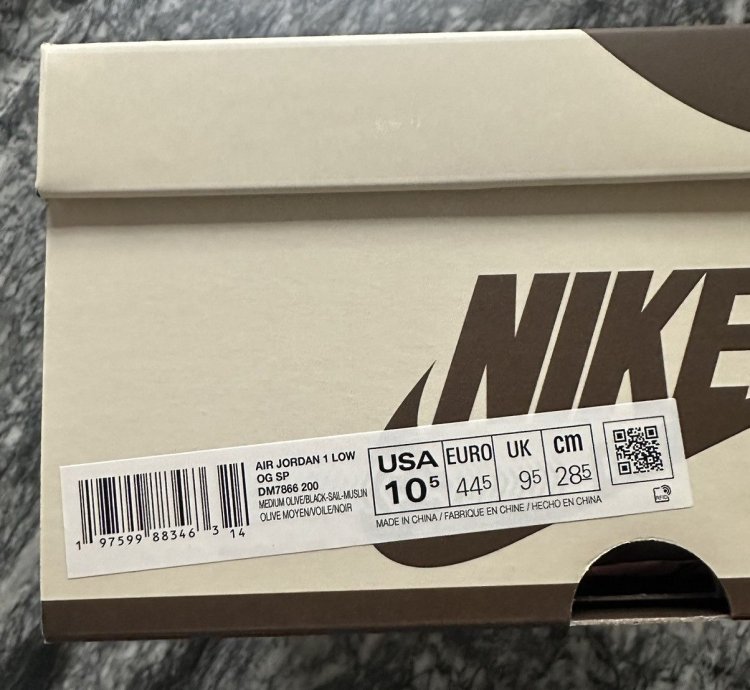 Travis Scott Jordan 1 Low Og Reverse Olive