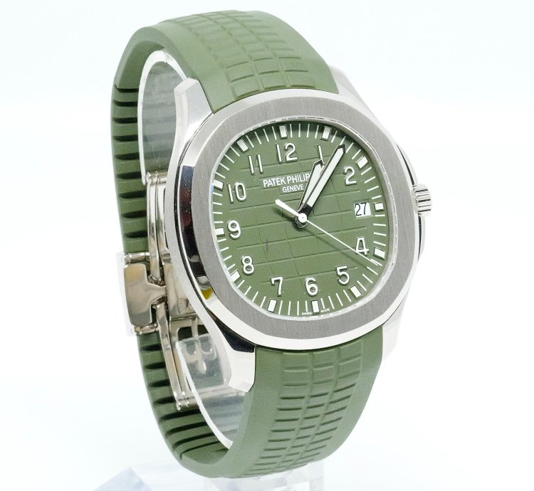 Patek Philippe Aquanaut 5168g Box And Papers 2020 Green Dial White Gold