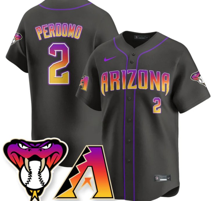 Geraldo Perdomo Jersey 2 Arizona Diamondbacks 2025 City Connect Concept Stitched Black