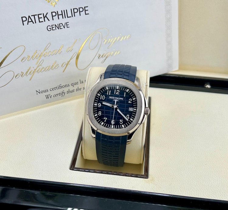 Patek Philippe Aquanaut 5168g White Gold Blue Dial 2019