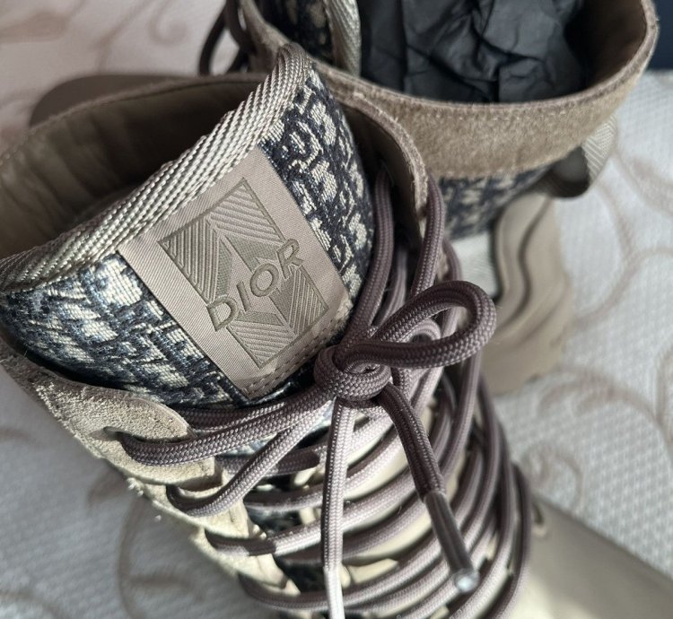 Dior Garden Lace Up Boots Shoes