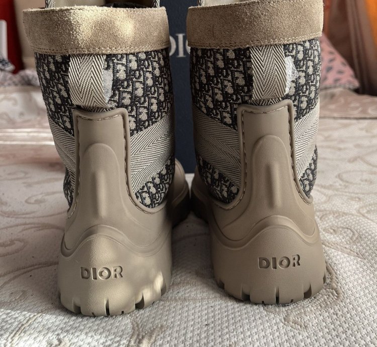 Dior Garden Lace Up Boots Shoes
