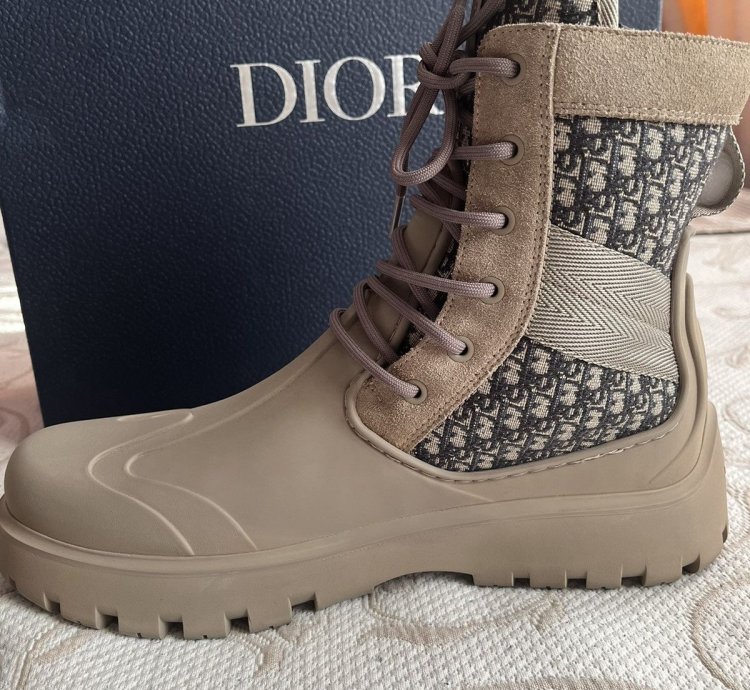 Dior Garden Lace Up Boots Shoes