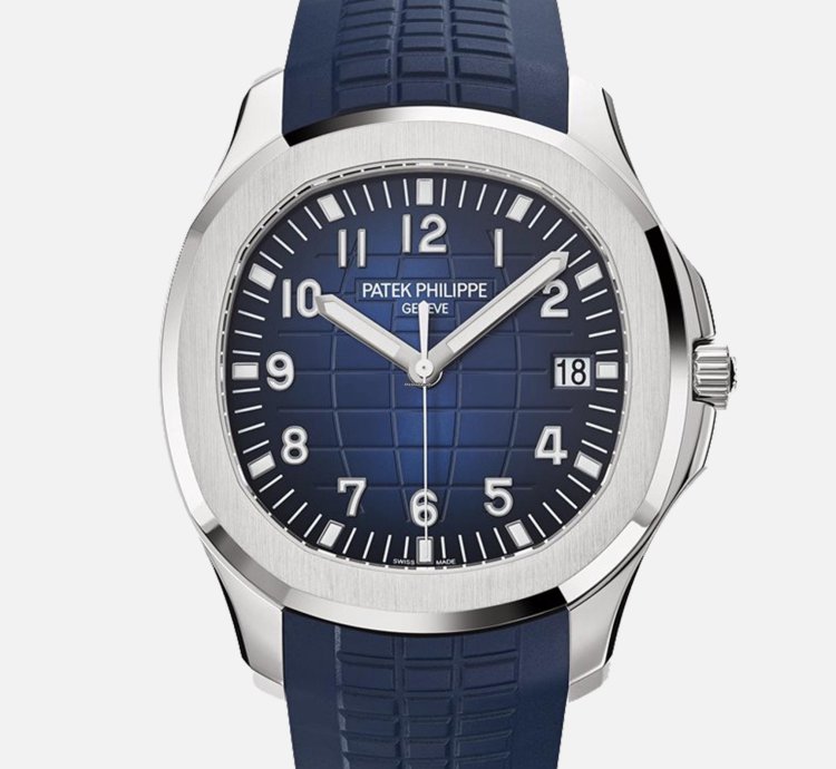 Patek Philippe Aquanaut 5168g-001 18k White Gold Blue Dial