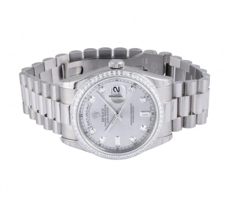 Rolex Day-date 36 118399br Automatic White Gold New