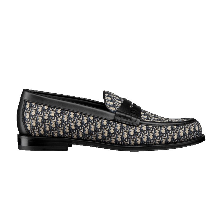 Dior Granville Loafer Dior Oblique - Black Beige
