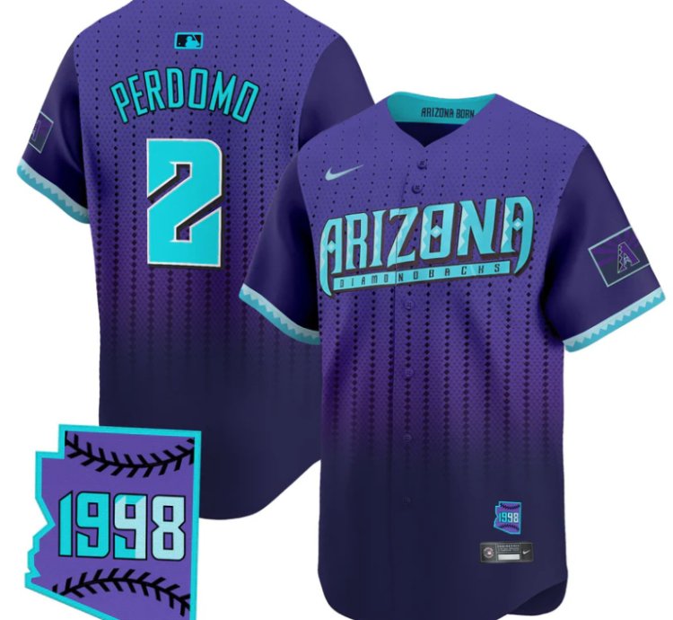 Geraldo Perdomo Jersey 2 Arizona Diamondbacks 2025 City Connect Vapor Premier Limited Stitched