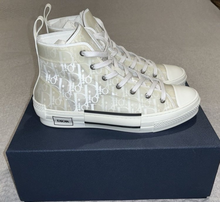 Dior High-top Sneaker -b23 White Oblique