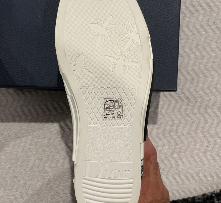 Dior High-top Sneaker -b23 White Oblique