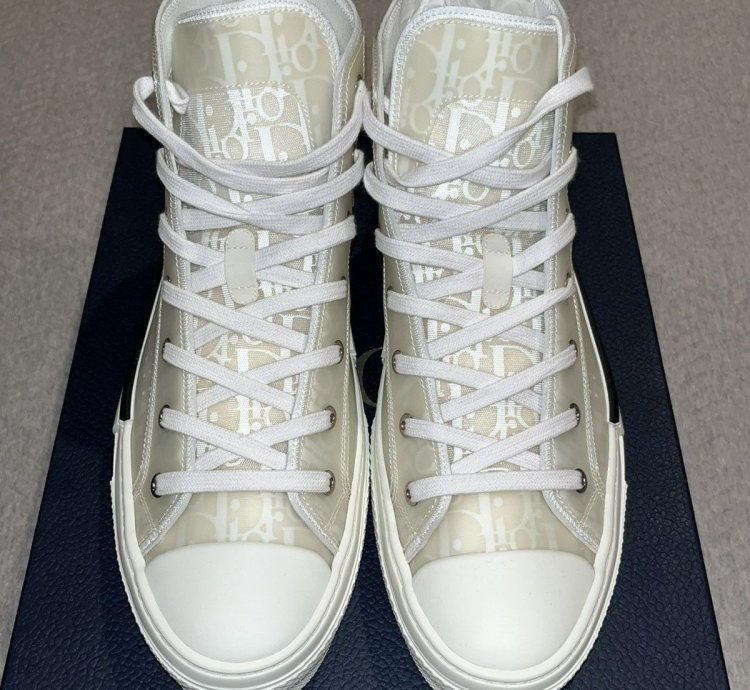 Dior High-top Sneaker -b23 White Oblique