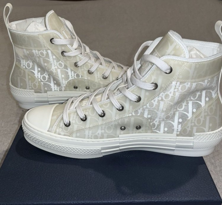 Dior High-top Sneaker -b23 White Oblique
