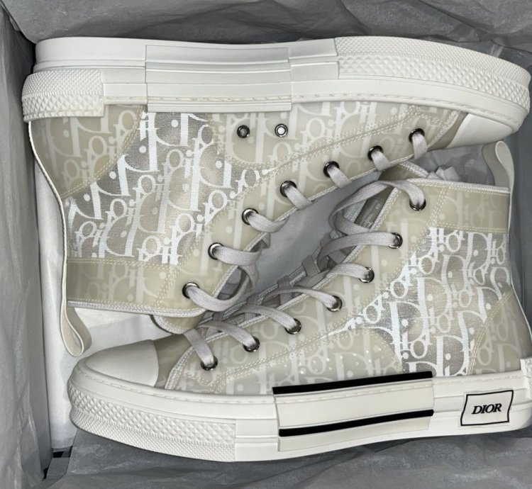Dior High-top Sneaker -b23 White Oblique