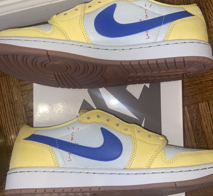 Travis Scott Jordan 1 Retro Low Canary