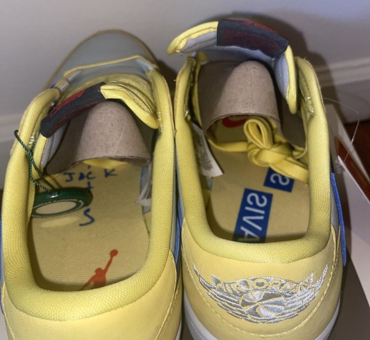 Travis Scott Jordan 1 Retro Low Canary