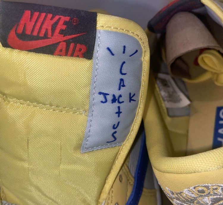 Travis Scott Jordan 1 Retro Low Canary