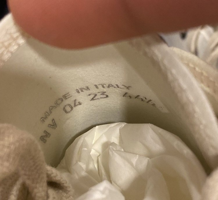 Dior Hightop Canvas Sneaker 44 5