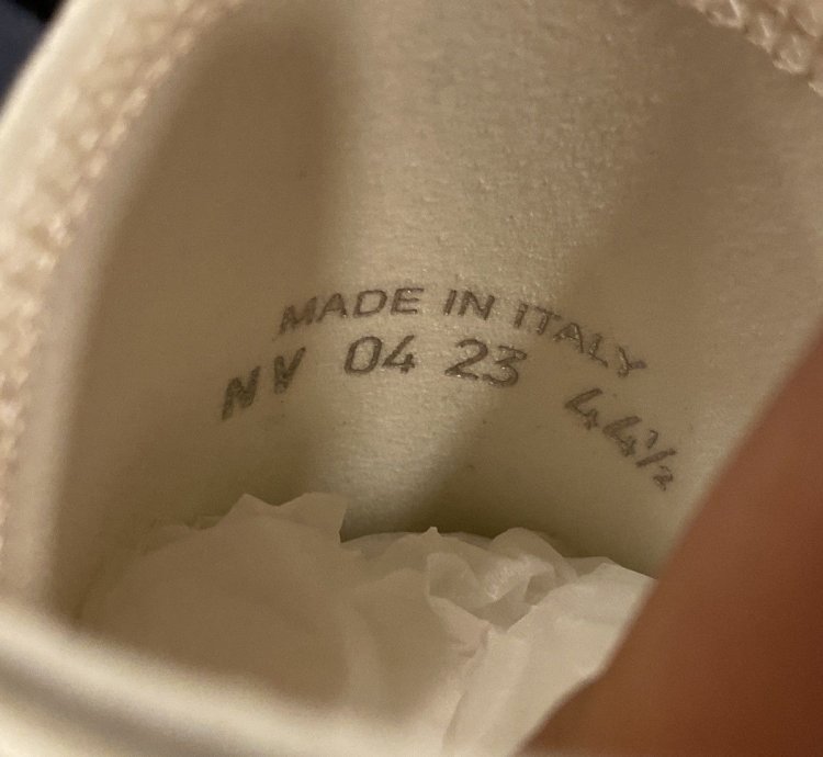 Dior Hightop Canvas Sneaker 44 5
