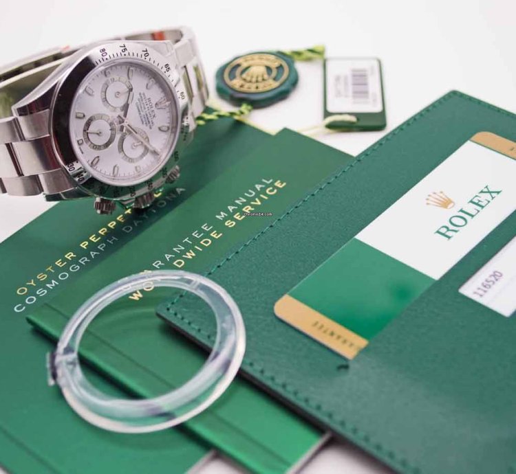 Rolex Daytona 116520 Lc100 Sealed Sticker Verklebt Nos Fullset Aph Dial