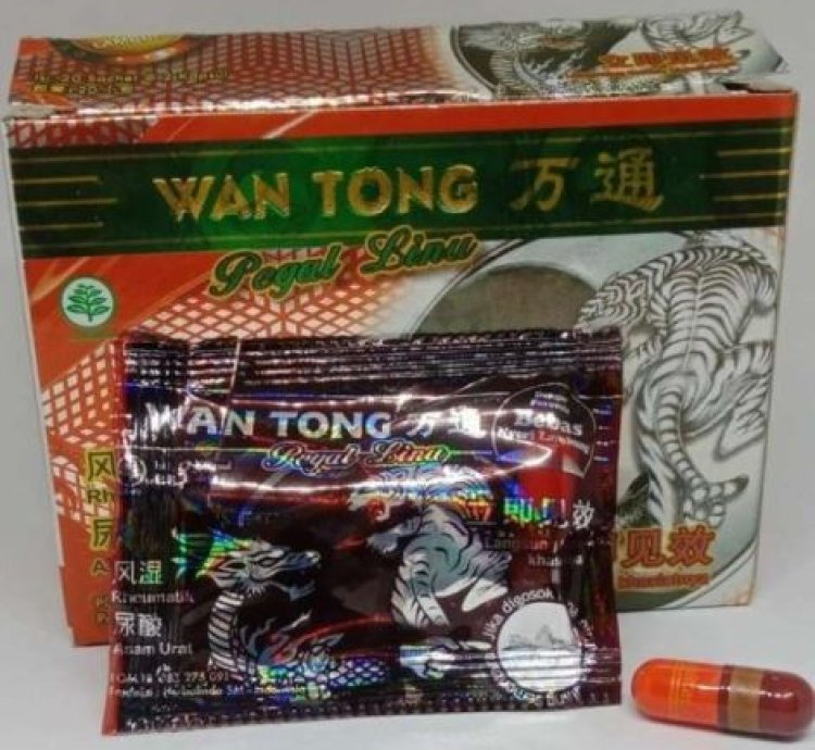 Wantong Original Herbal Capsule For Muscle Pain Body Stamina 1 Box