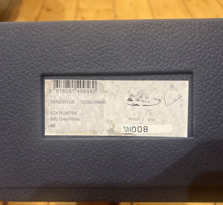 Dior Homme B24 Runtek Grey White Sneaker
