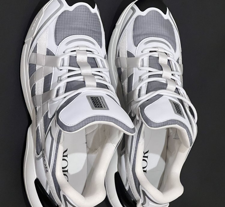 Dior Homme B24 Runtek Grey White Sneaker