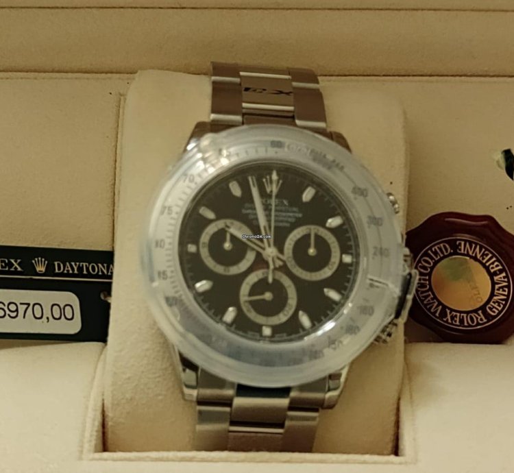 Rolex Daytona 116520 Nos Full Stickers Qr Code - 2007 Italian Warranty - Never Worn - Mint