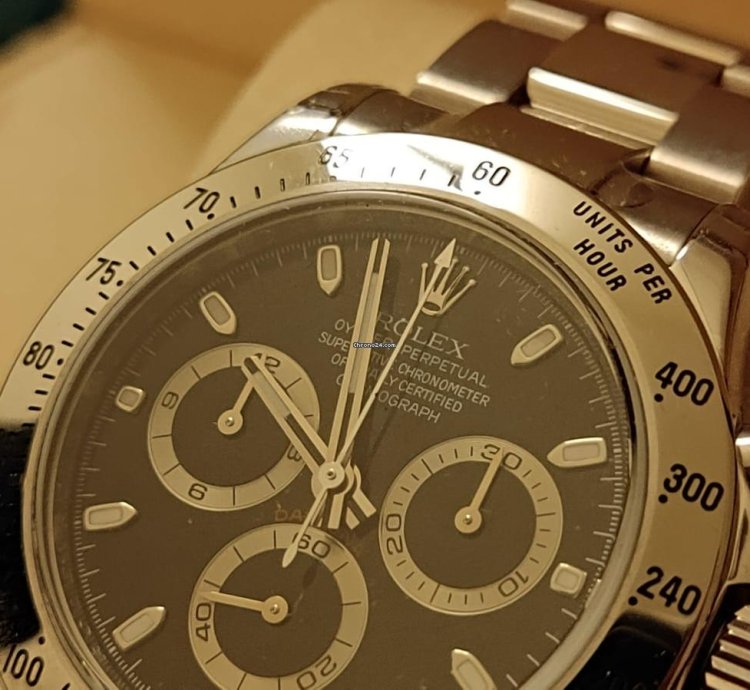 Rolex Daytona 116520 Nos Full Stickers Qr Code - 2007 Italian Warranty - Never Worn - Mint