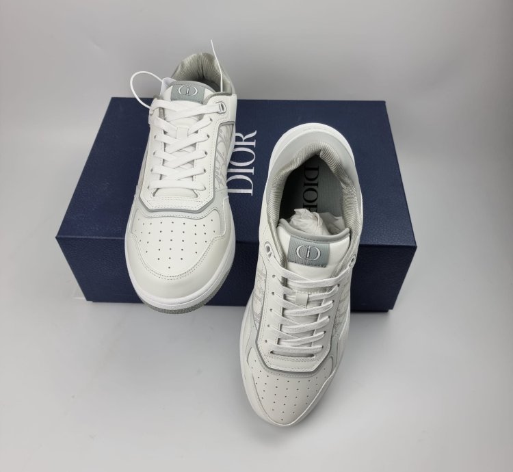 Dior Homme B27 White And Grey Oblique Sneakers 45
