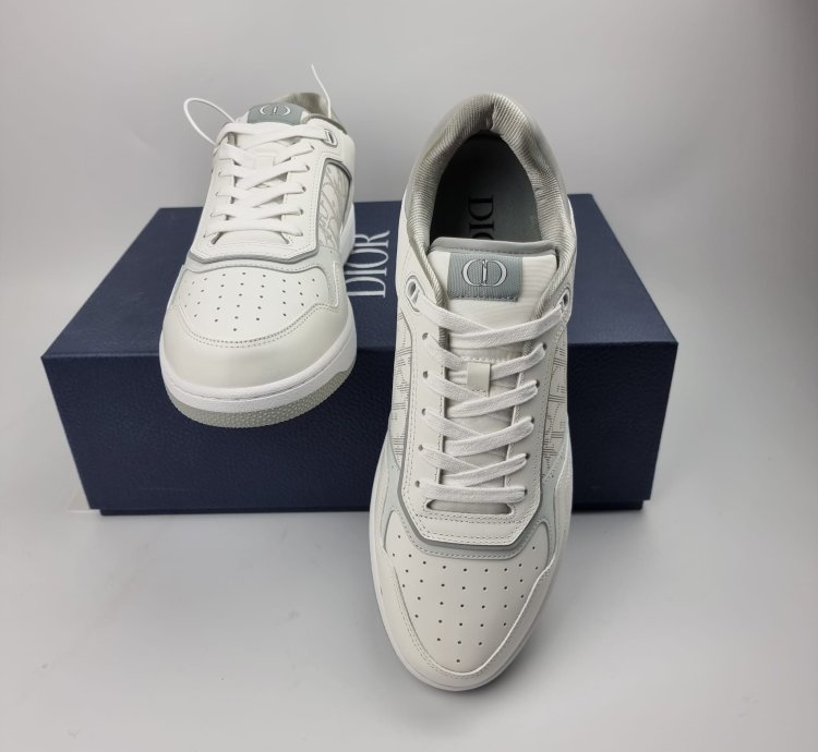 Dior Homme B27 White And Grey Oblique Sneakers 45