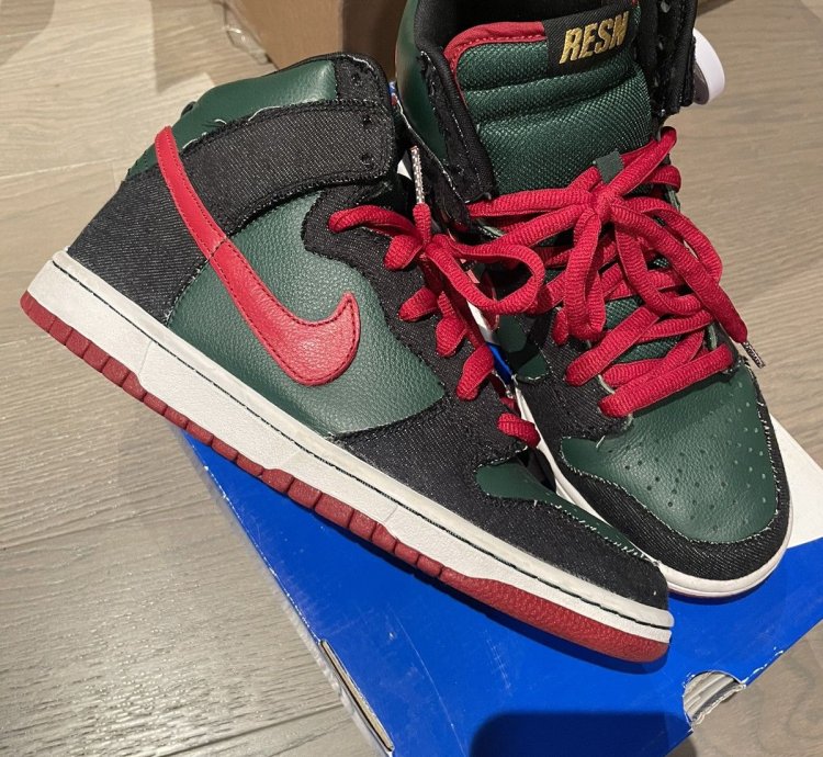 Nike Sb Dunk High Gucci Resn Sz 8 5