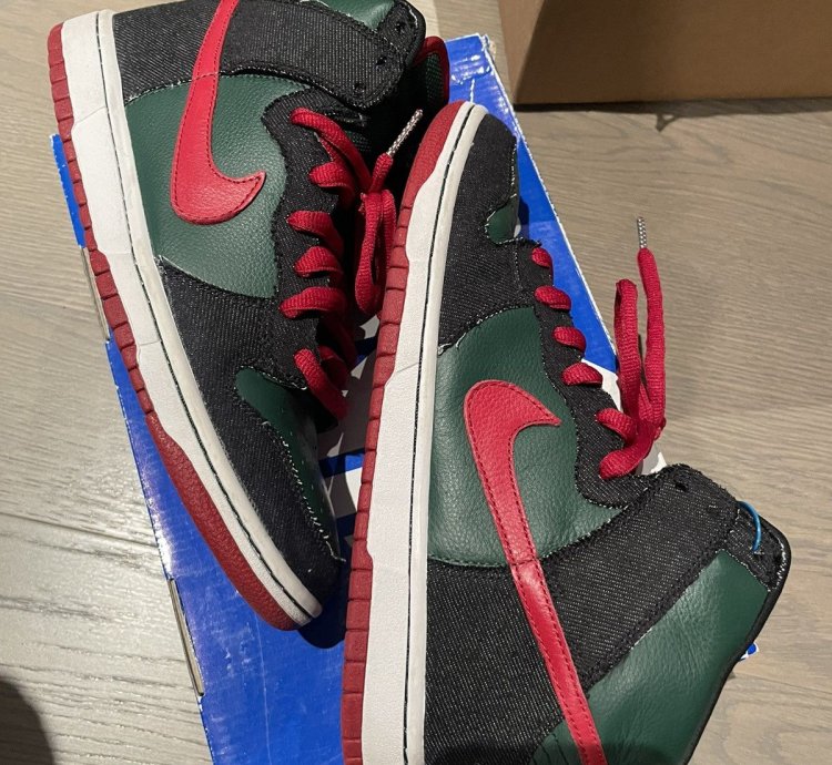 Nike Sb Dunk High Gucci Resn Sz 8 5