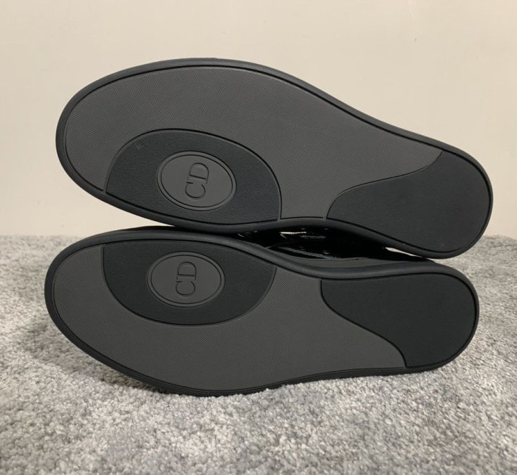 Dior Homme Bondage Black Patent Leather High Top Sz 43