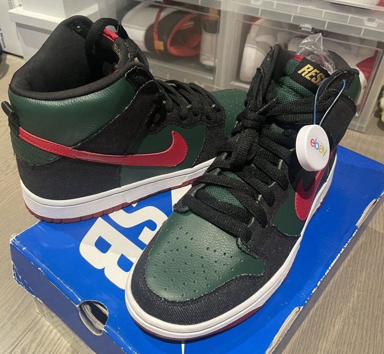 Nike Sb Dunk High Gucci Resn Sz 9