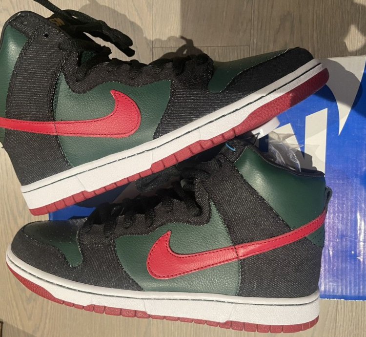 Nike Sb Dunk High Gucci Resn Sz 9