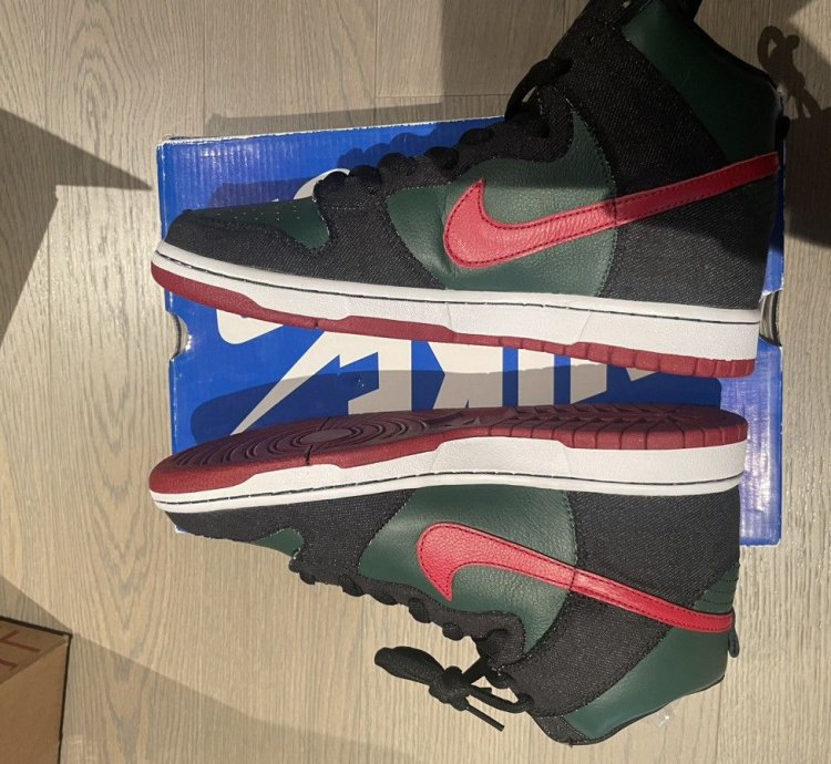 Nike Sb Dunk High Gucci Resn Sz 9