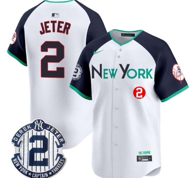 Derek Jeter Jersey 2 New York Yankees City Connect Vapor Premier Limited Stitched Alternate