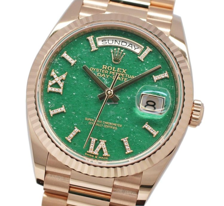 Rolex Day-date 36 128235 Automatic Red Gold Like New Unworn