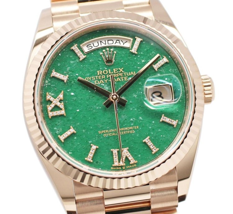 Rolex Day-date 36 128235 Automatic Red Gold Like New Unworn