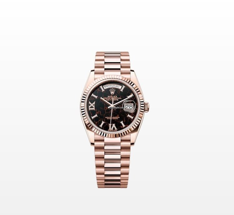 Rolex Day-date 36 128235 Eisenkiesel Diamond Roman Dial