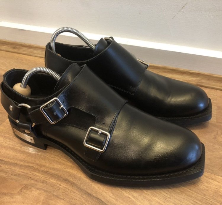 Dior Homme Mens Atelier Monk Strap Leather Shoes 2018 7 40eu
