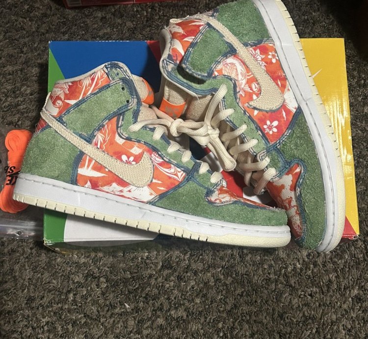 Nike Sb Dunk High Hawaii Maui Wowie Size 8