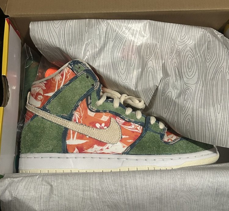 Nike Sb Dunk High Hawaii Maui Wowie Size 8