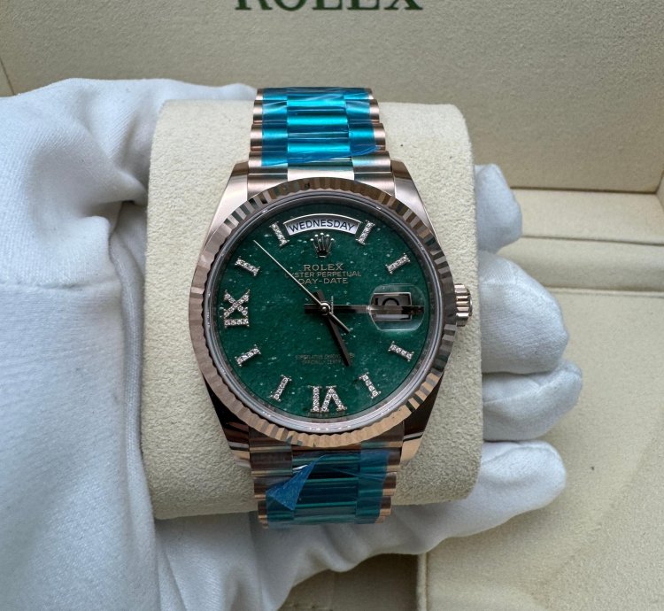 Rolex Day-date 36 128235 Green Aventurine Dial New 2023