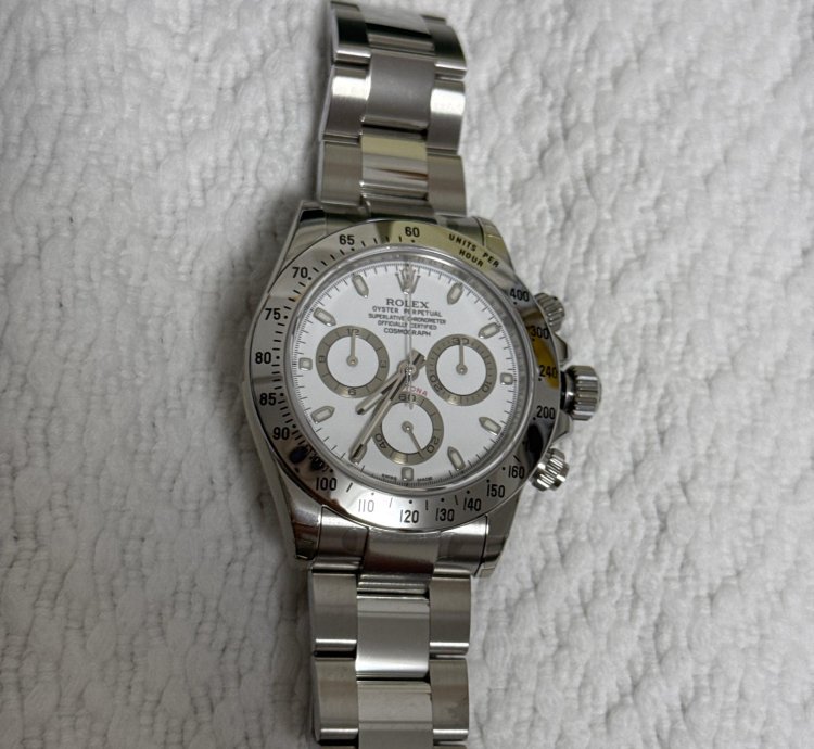 Rolex Daytona 116520 White Aph Full Original Stickers Unworn Nos