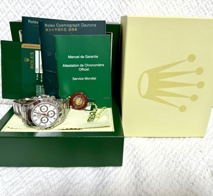 Rolex Daytona 116520 White Aph Full Original Stickers Unworn Nos