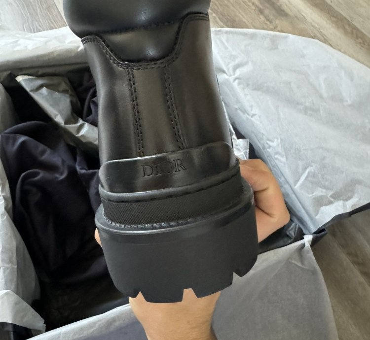 Dior Jacquard Explore Hiking Boot Leather