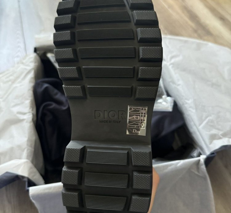 Dior Jacquard Explore Hiking Boot Leather