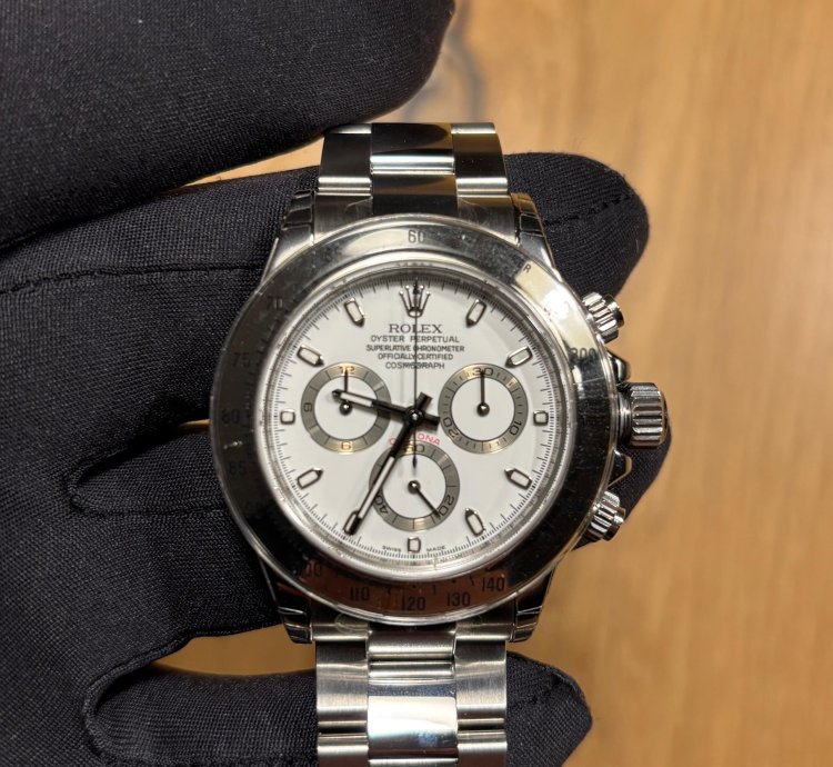 Rolex Daytona 116520 White Rarit Neuwertig Teilfoliert -serie Aus2007