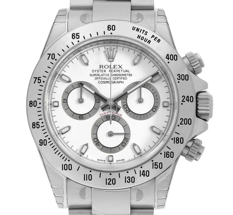 Rolex Daytona 116520 White Vnumber Unused Mens